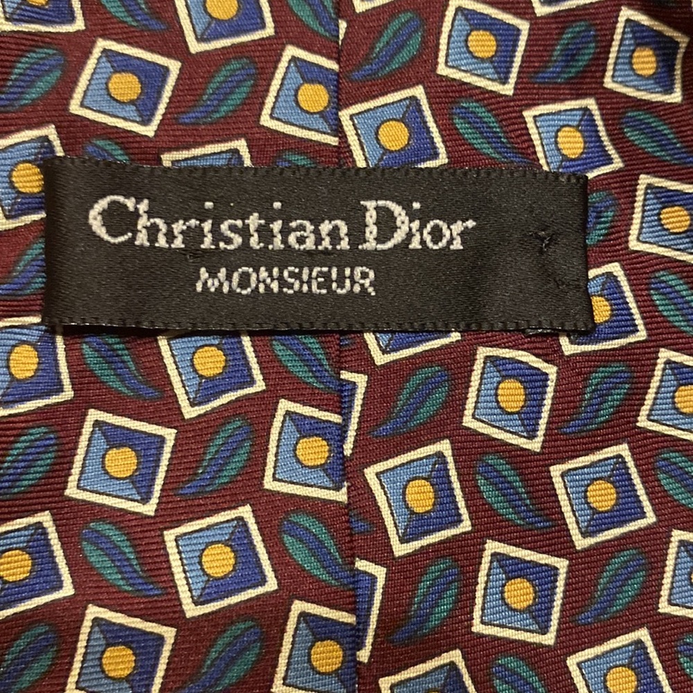 DIOR Christian silk tie